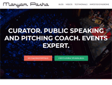 Tablet Screenshot of maryampasha.com